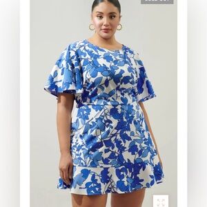 Superlips Floral Plus Size Dress